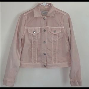Michael Kors blossom denim jacket size large NWT